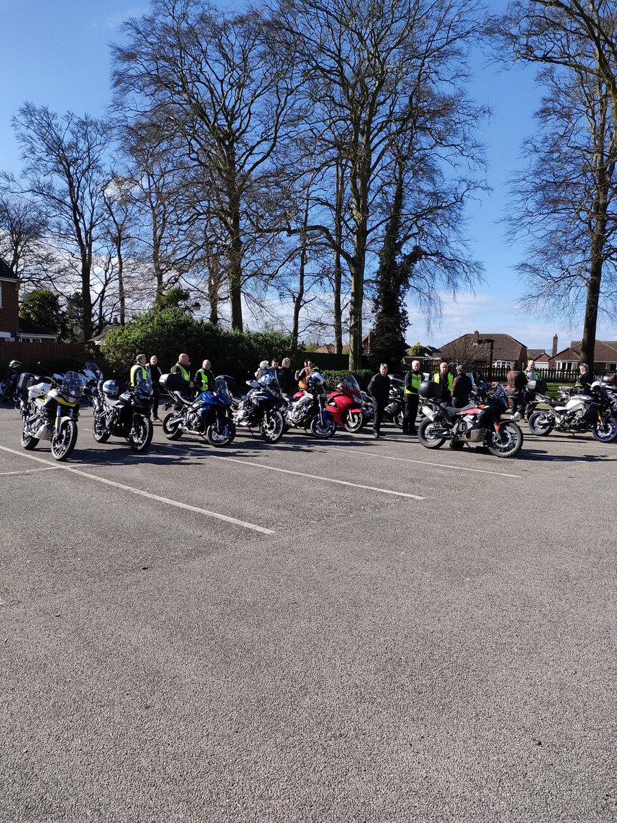 Twenty of us for a ride out this morning although we split into 3 smaller groups and headed to various parts of Lincolnshire. Thanks to John, Bruce and Stevie for leading the 3 groups. We ended up in Mablethorpe for coffee and cake.