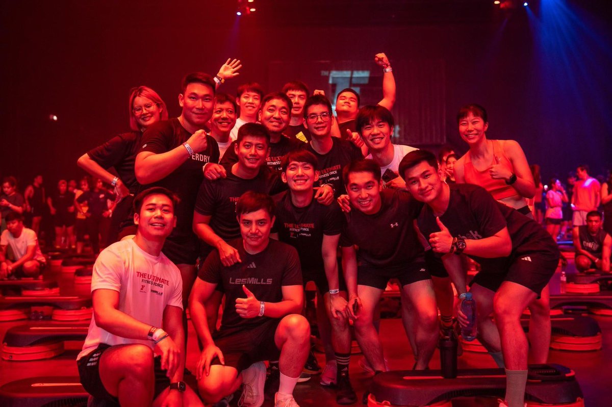 akekarin_v's tweet image. สักครั้งในชีวิตแหละ..
กับ #Bodystep Event แห่งปี..
จัดโดย #LesMill และ #FitnessFirstThailand
ถึงกลับมาจะขาเดี้ยงเลยก็ตาม..