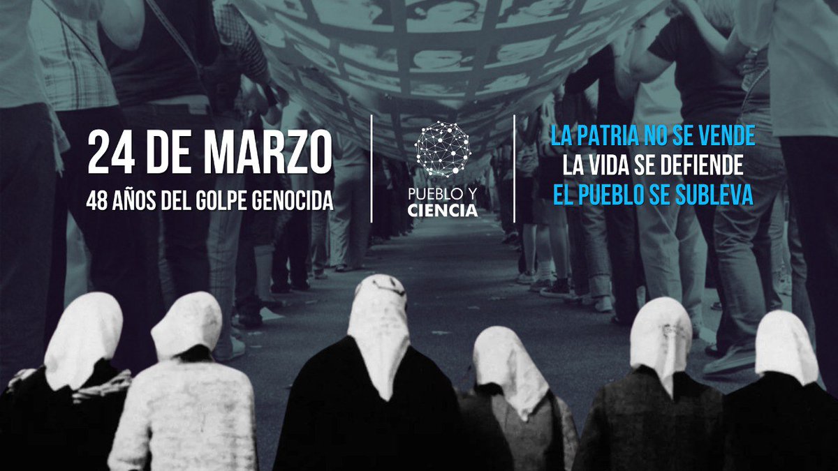 #EstamosAca #Son30Mil
#MemoriaVerdadYJusticia 
#NuncaMás #24deMarzo
#LaPatriaNoSeVende 
#LaVidaNoSeEntrega
#ElPuebloSeSubleva