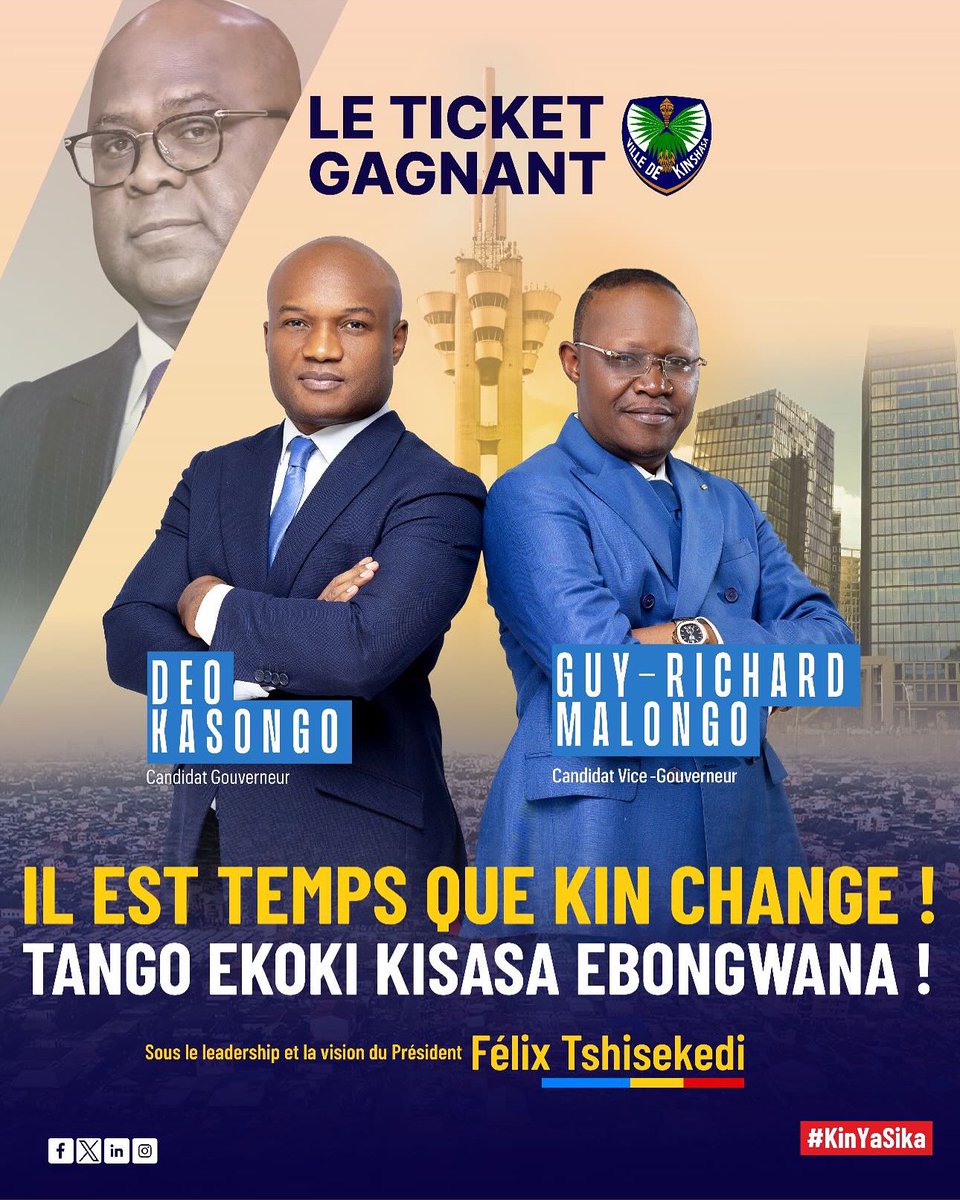 Chers Kinoises, Chers Kinois, Mon ambition est noble. Pour vous, Je veux marquer l’histoire de notre ville positivement Je veux être la réponse pour ma génération, Je veux être l’apporteur des solutions pour transformer Kinshasa, Je suis pragmatique et je vous assure…