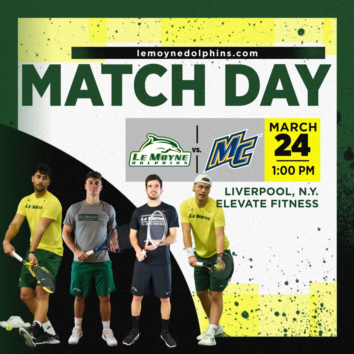 It's MATCH DAY!! and SENIOR DAY!! 🆚 Merrimack College Warriors ⏰1:00 PM 🏟️ Elevate Fitness - Liverpool, N.Y.
