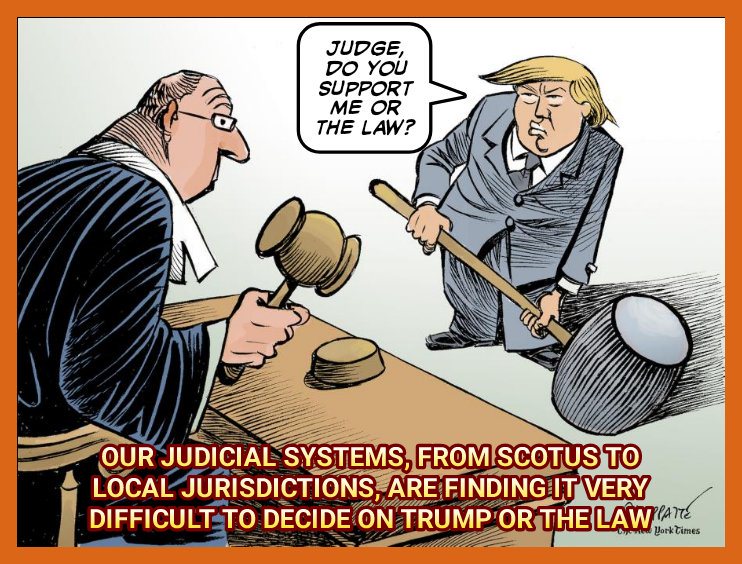 oldusmcjarhead's tweet image. The #JudicialSystem will jail a minority kid for possessing weed; but, a #RitzCracker like #Trump can commit #rape #treason #espionage #Insurrection &amp;amp; #Sedition and still walk free! Why? MAYBE TRUMP IS ABOVE THE LAW and the JusticeSystems is fucking #US! #VoteBlue To Fix the Law!