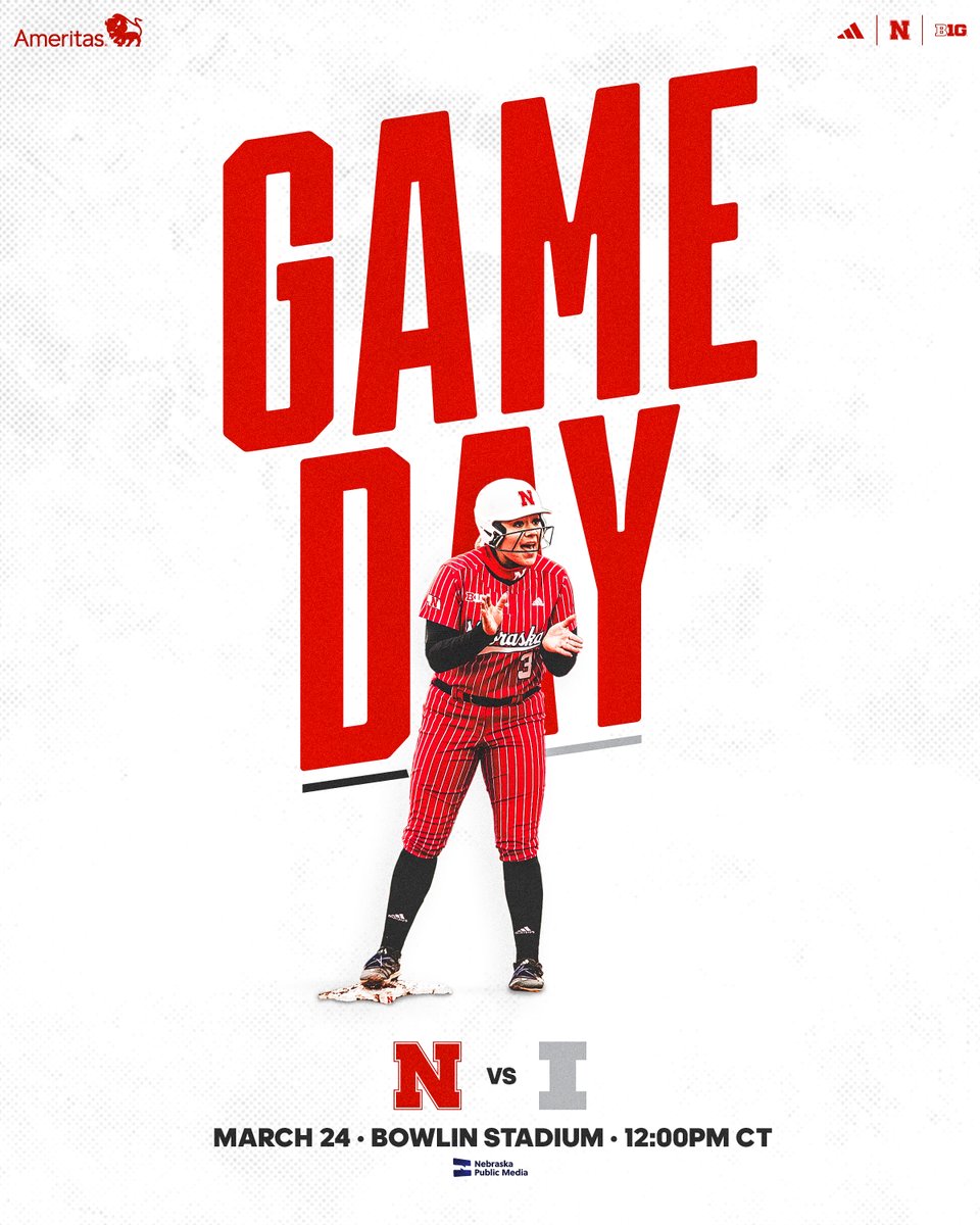 Series finale. 🆚: Illinois 📍: Bowlin Stadium 🕛: 12:00pm CT 💻 : NPM/B1G+ 📻: @HuskersRadio