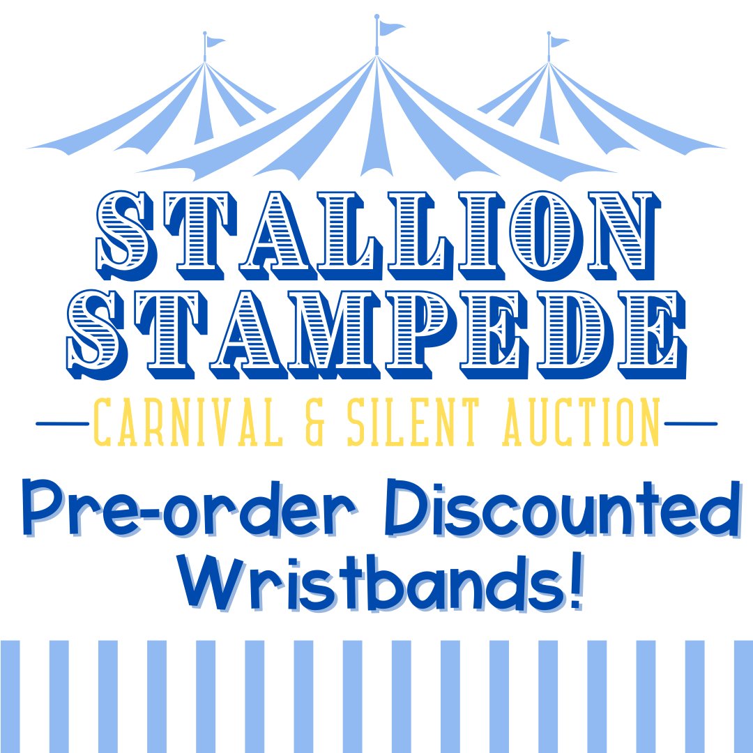 🎪🎪Get your 2024 Stallion Stampede Wristbands & Tickets at early bird prices!! Purchase here ➡givebutter.com/c/stallionstam… (Pick up information for pre-ordered items will be posted at a later date)
