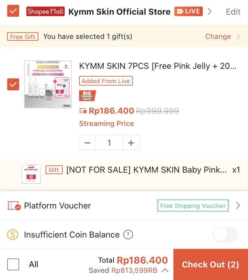 KYMM SKIN 7pcs cuma 180ribuan dari 1JUTA! 🥰✨

Yuk, nonton dan belanja di Shopee LIVE bareng Raffi Ahmad di sini 👉🏻 shopee.co.id/universal-link… #MobilAgyaRp1diShopeeLive