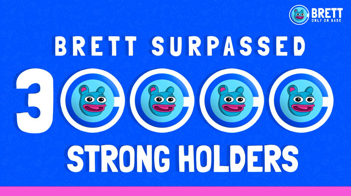 Biggest meme community on @Base at 30,000 holders?

That's our strong Bretthren 💪