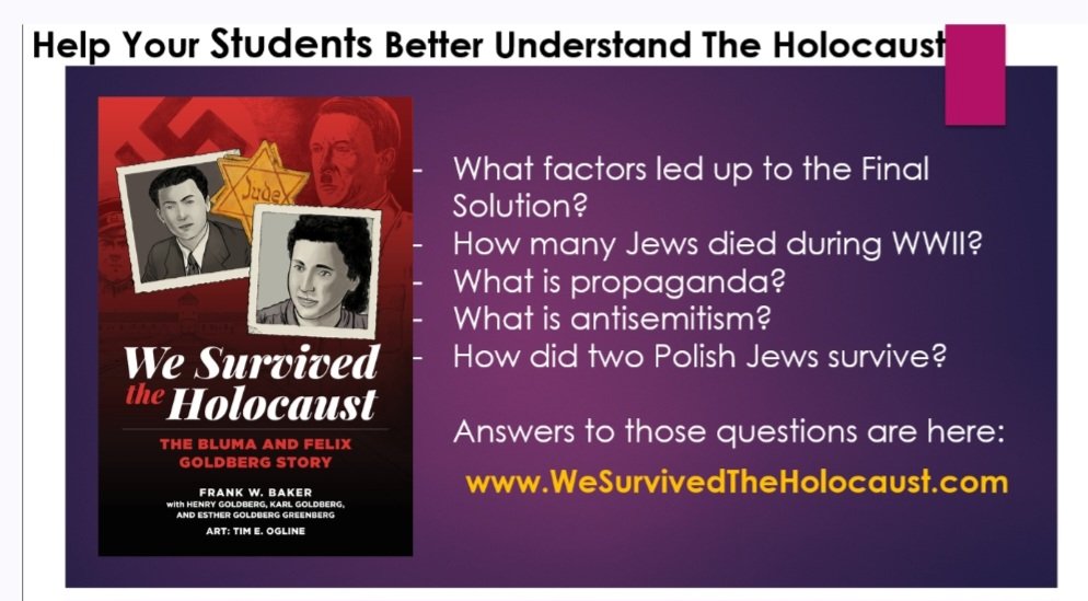 If not NOW, when? wesurvivedtheholocaust.com #Antisemitism #holocausteducation