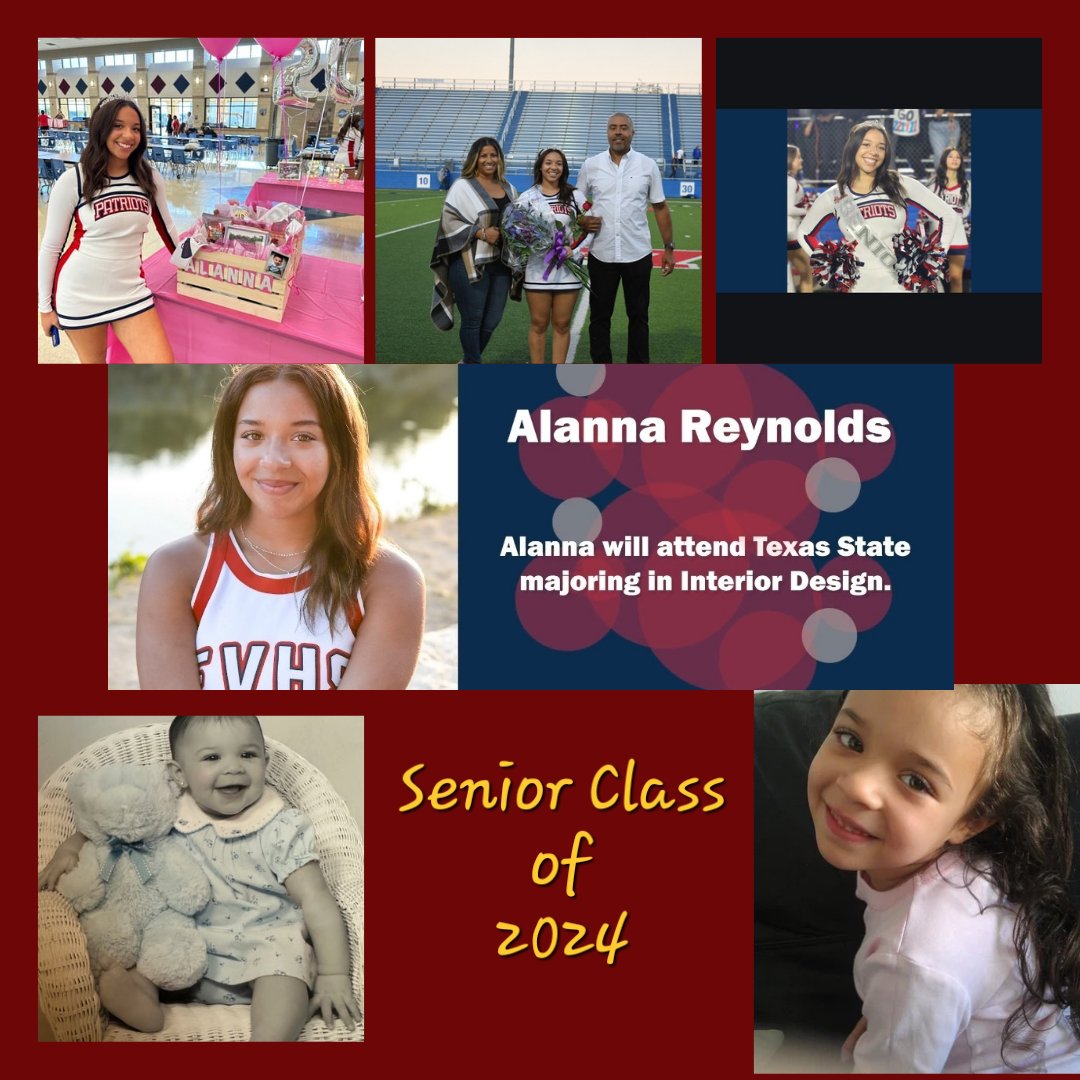 Senior Sunday 
Congratulations, Alanna!