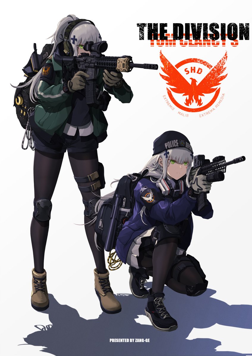 HK416 X THE DIVISION Artist : 粘锅ZANG-GE #TheDivision #TheDivision2 #ディビジョン2 #GirlsFrontline #少女前线 pixiv.net/artworks/92157…