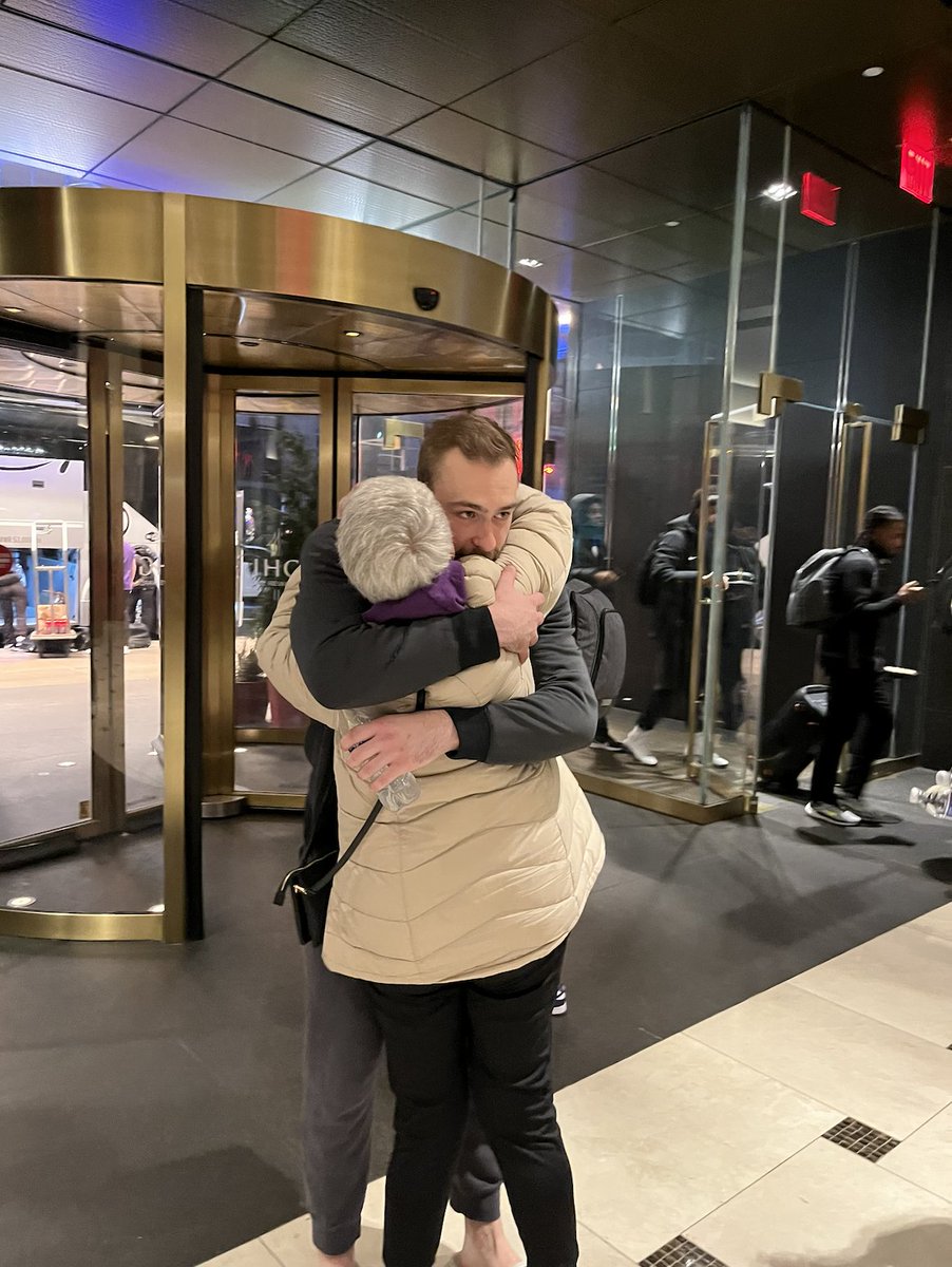 After defeating Wisconsin, JMU's Noah Freidel wanted nothing more than to find his grandmother, Peggy Wollman, for a hug.  

He got that hug, and with his family in Brooklyn for JMU's tournament appearance, Freidel said the experiences means so much more.

breezejmu.org/sports/noah-fr…