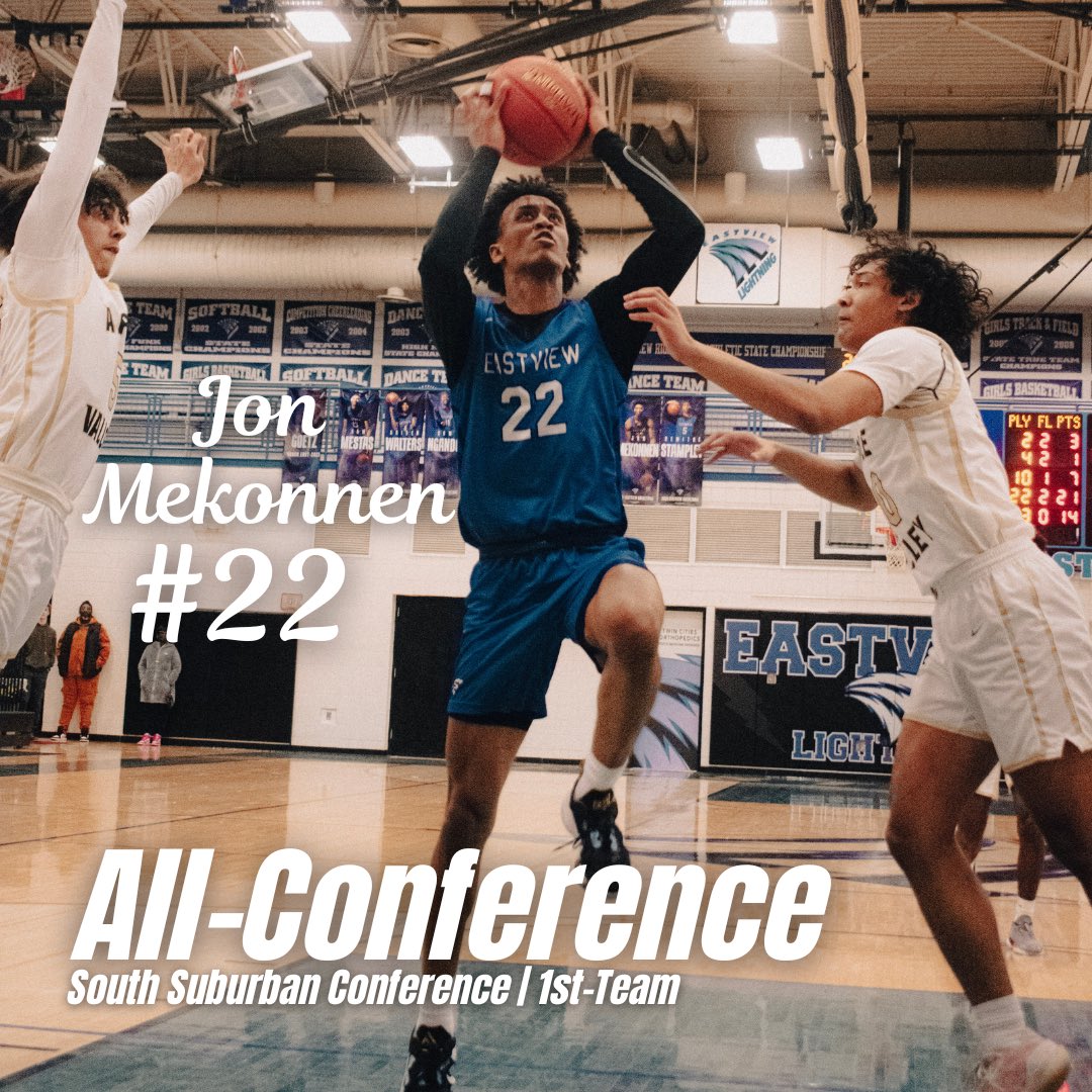 Congrats to senior Jon Mekonnen for being named SSC All-Conference 1st-Team!