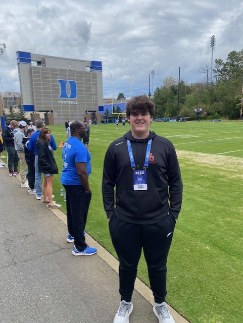 Great visit to Duke this weekend. Thank you to @Coach_MannyDiaz, @JeffNorrid1, and the rest of the staff for a great day! @DukeFOOTBALL @BergenCathFBall @bccoachvito @CoachKarlSeitz