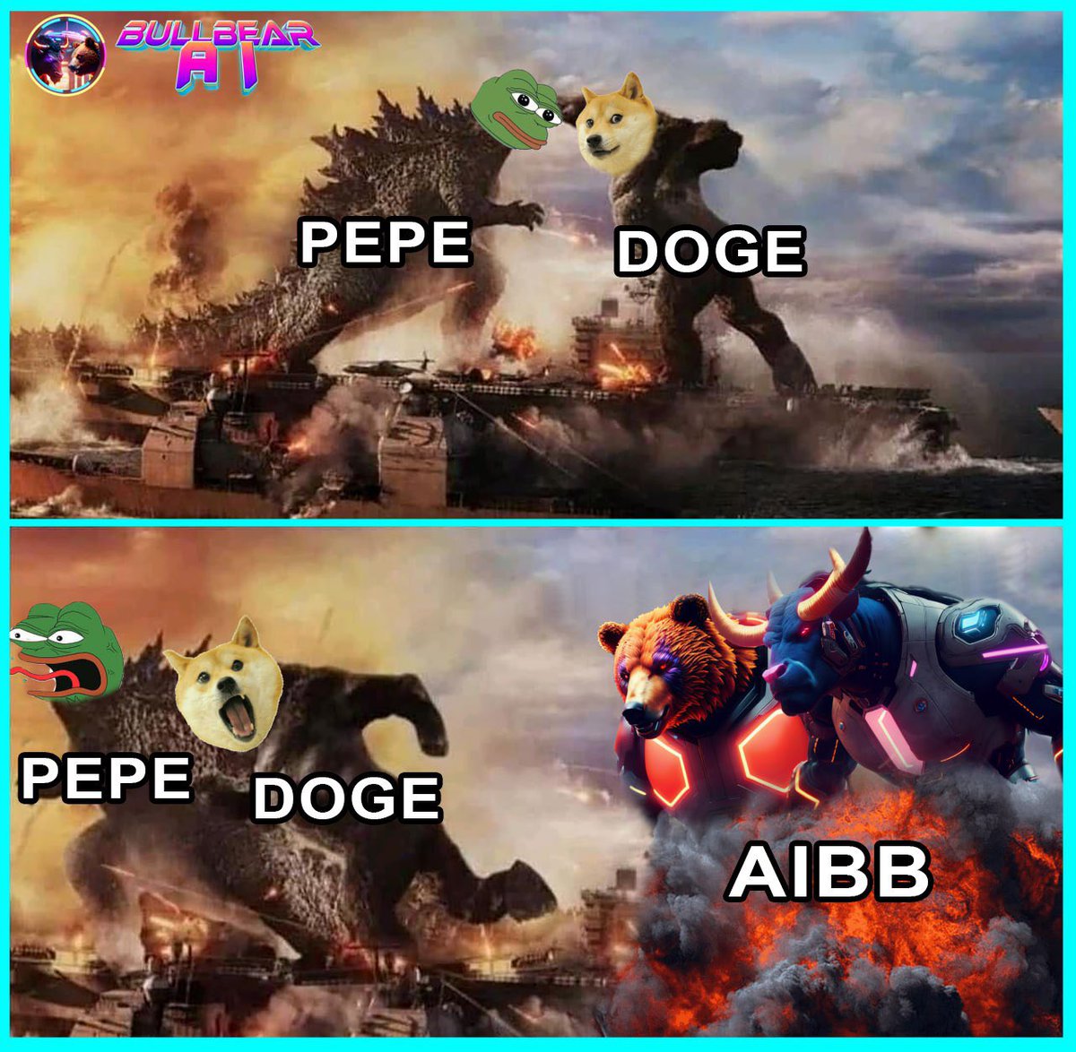 🚨ATTENTION🚨
GM BullBear Army 🪖💪🏻
Are you ready for the bull season? 🐂
The Boss and Team is back with powerful plan 🎯
A series of events awaits for 2024 
⭐ AICHAIN Testnet
⭐ Top 5 CEX listing 
⭐ Zealy Campaigns 
⭐ AI integration AIGAME
⭐ Burn 99%