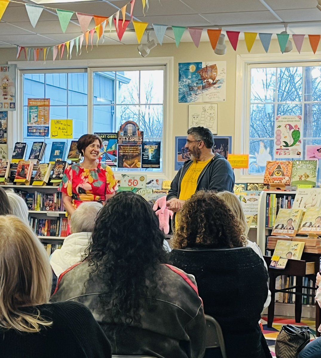 Megan Litwin (@meg_litwin) on Twitter photo Love this moment!! Casey Robinson (and her newest book SMALL THINGS MENDED) getting introduced to a packed house at her very own #indiebookstore by store owner and colleague Paul Swydan.
The <a href="/SilUnicornActon/">Silver Unicorn Books</a> sure knows how to throw a party!! 🎉🦄🎉🦄 Love this moment!! Casey Robinson (and her newest book SMALL THINGS MENDED) getting introduced to a packed house at her very own #indiebookstore by store owner and colleague Paul Swydan.
The <a href="/SilUnicornActon/">Silver Unicorn Books</a> sure knows how to throw a party!! 🎉🦄🎉🦄