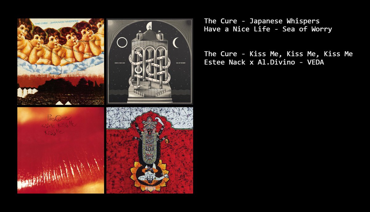 good afternoon, and welcome to another edition of frans sunday. i have become a diehard the cure fan. as always, below are my 4 favorite first listens of the past week: 3/18-3/24. please reply, share, or quote with yours, and have a phenomenal next 7 days.