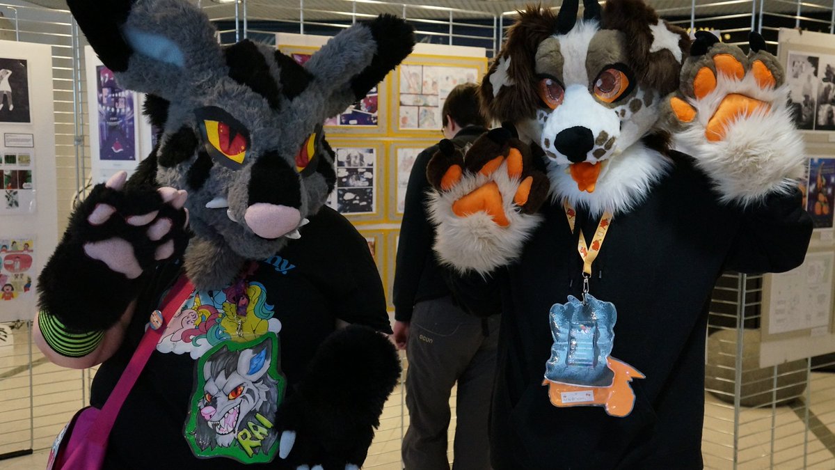Some cool fursuiters that I met at Tampere Kuplii #tamperekuplii #Finland