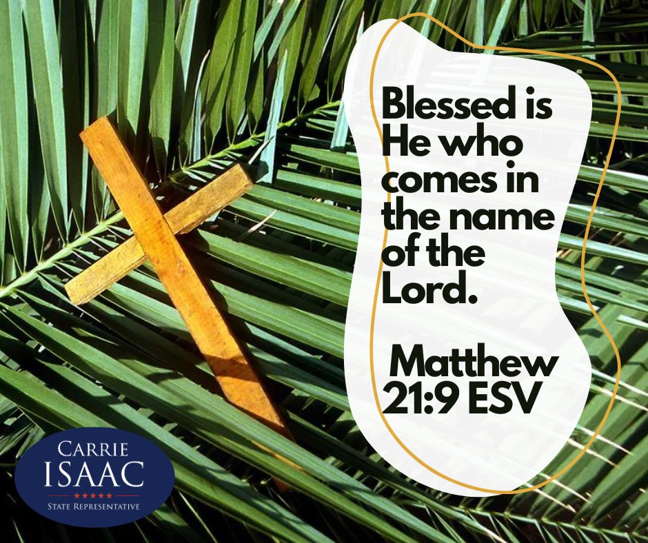 A blessed Palm Sunday to you and your families! This Easter season, may we be mindful of the great and selfless sacrifice Jesus made so we may all have eternal life with Him in Heaven. #PalmSunday #Easter #SavedbyGrace