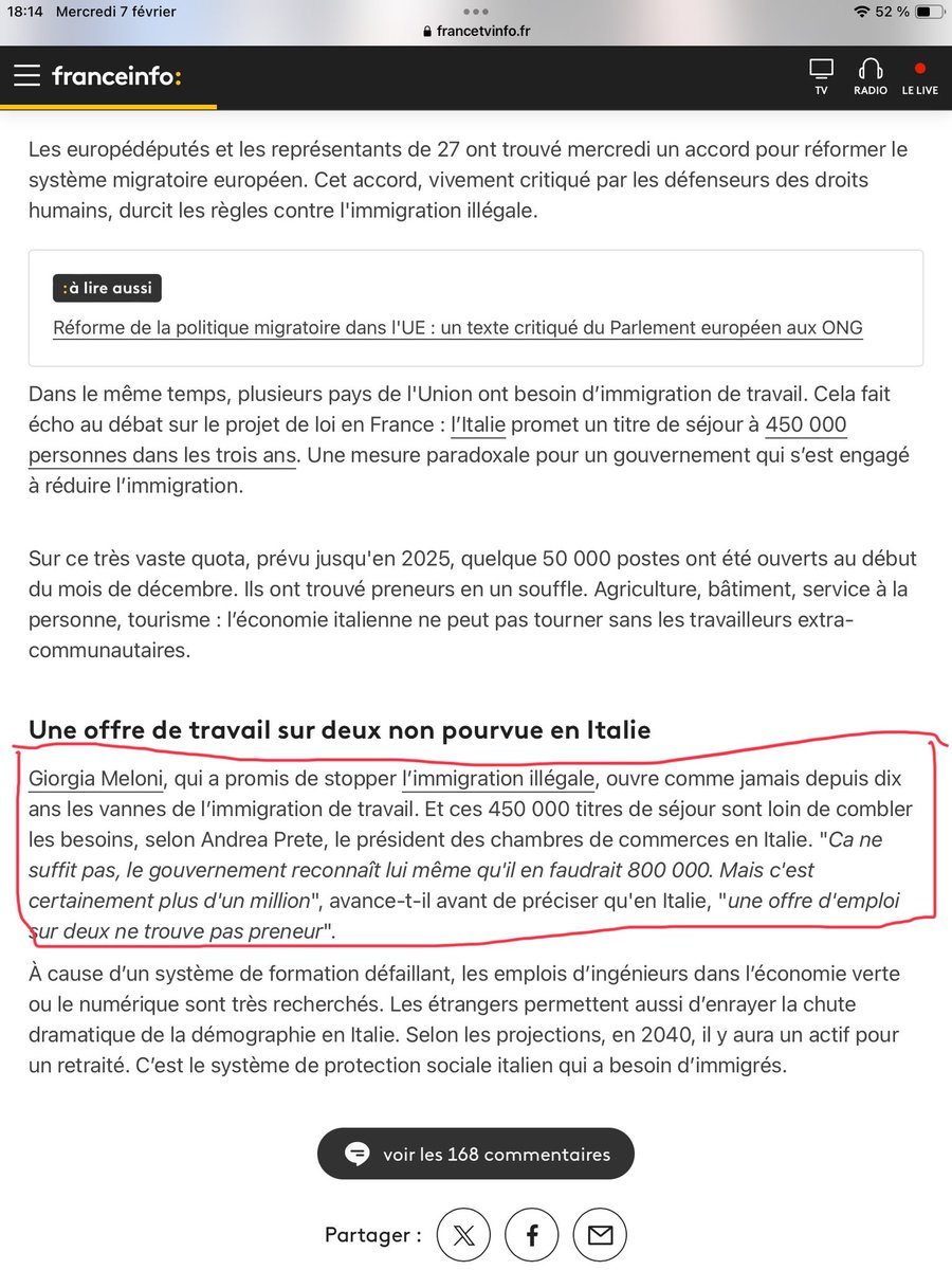 Cath_RN95's tweet photo. Ho pas beau de mentir
Le groupe #ECR de #Meloni à voté pour #VonDerLeyen et pour le pacte #AsileMigration. Elle va faire venir 800000 immigrés.
Le seul groupe qui s’est opposé au pacte #AsileMigrztion c’est le #RN @GroupeID_FR
#VivementLe9Juin
👋😘 https://t.co/4fjSrPO4uO
