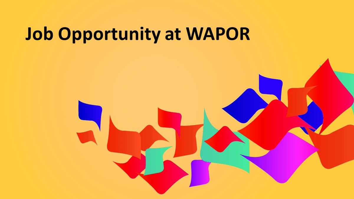 WAPOR IT and Administrative Assistant: Open Position WAPOR is seeking to engage an Information Technology and Administrative Assistant (ITAA) to work in close collaboration with and to support the WAPOR Executive Director. More information: wapor.org/wapor-it-and-a…