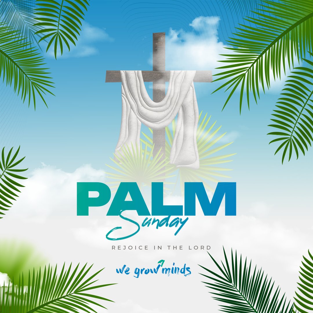 wegrowminds's tweet photo. As we observe Palm Sunday and look ahead to the promise of Easter, let us embrace the spirit of renewal in every aspect of our lives.

#palmsunday #easter #holyweek #jesus #church #goodfriday #sunday #love #christian #happypalmsunday #faith https://t.co/jv3sWit4EC
