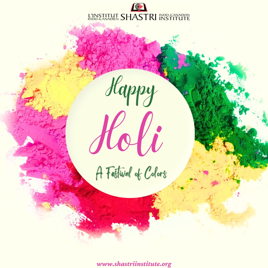 @OfficialSICI extends warm wishes to all for a joyous and colorful Holi celebration! #happyholi2024 @HCI_Ottawa