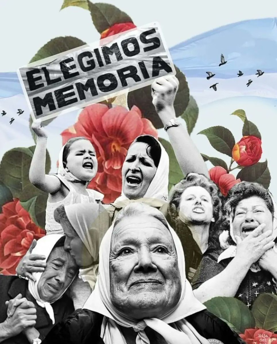 En Argentina, las locas de la Plaza de Mayo serán un ejemplo de salud mental, porque ellas se negaron a olvidar en los tiempos de la amnesia obligatoria. 

Hoy no alimenten a los trolls libertarios. 

Memoria, Verdad y Justicia
#Nuncamas #Son30000