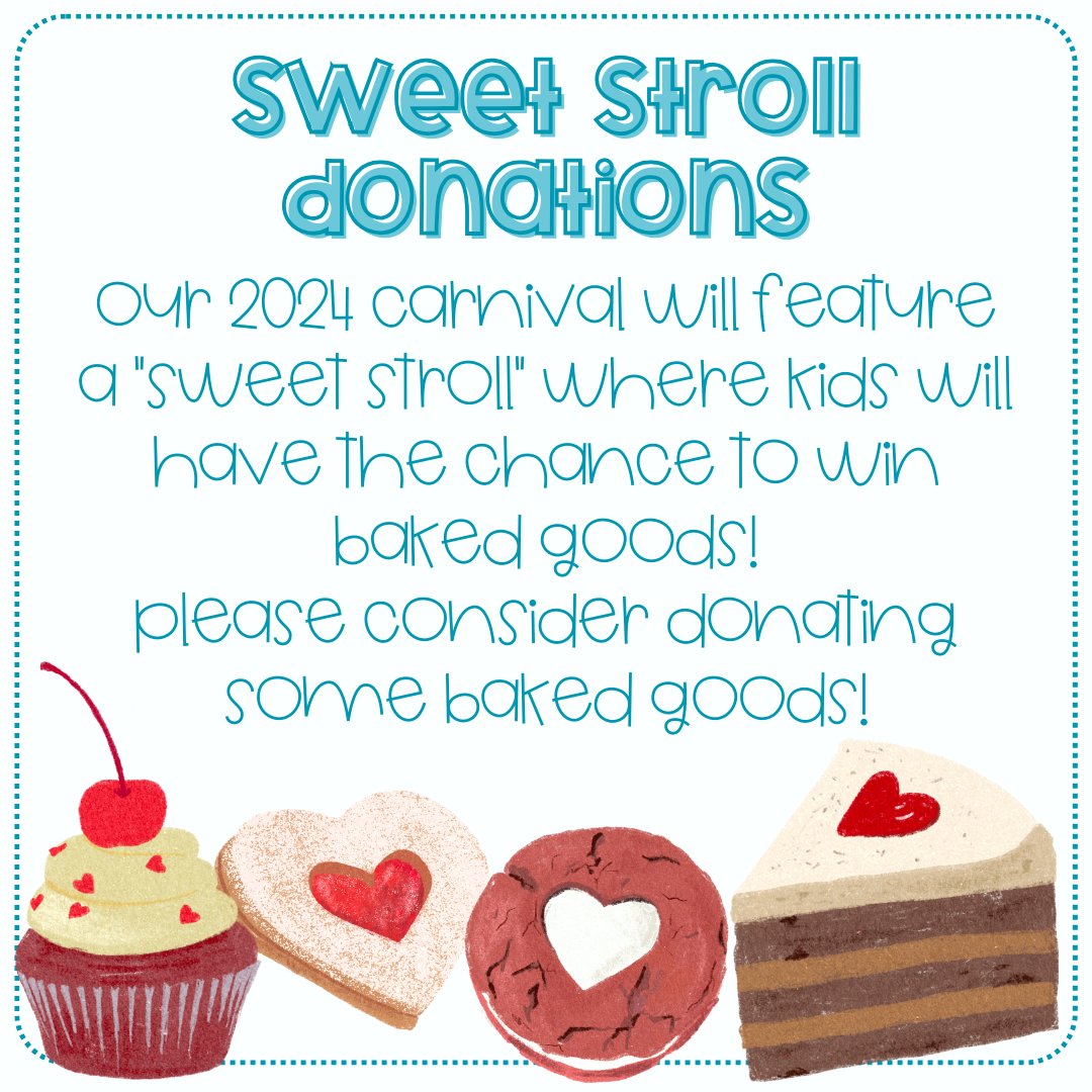 🎪🧁🍰🍪🎪 We would love to collect baked goods, store bought and homemade to hold a Sweet Stroll (kids get a chance to win baked goods) at our 2024 Stallion Stampede! Please sign up here to donate ➡ signupgenius.com/go/10C0C4DA4A9…