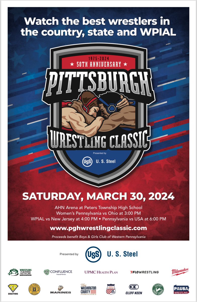 If you’re waking up the day after the NCAA Wrestling Championships and experiencing a bit of wrestling withdrawal…

Watch some of the best high school wrestlers in the nation compete this Saturday, March 30 at the Pittsburgh Wrestling Classic ✨

Last night 6 out of 10 weight