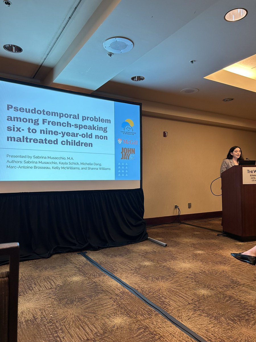smusacchiopsych's tweet image. It was a pleasure to present my research on the “Pseudotemporal problem among French speaking six- to nine-year-old non-maltreatment children” at the #APLS2024 conference!