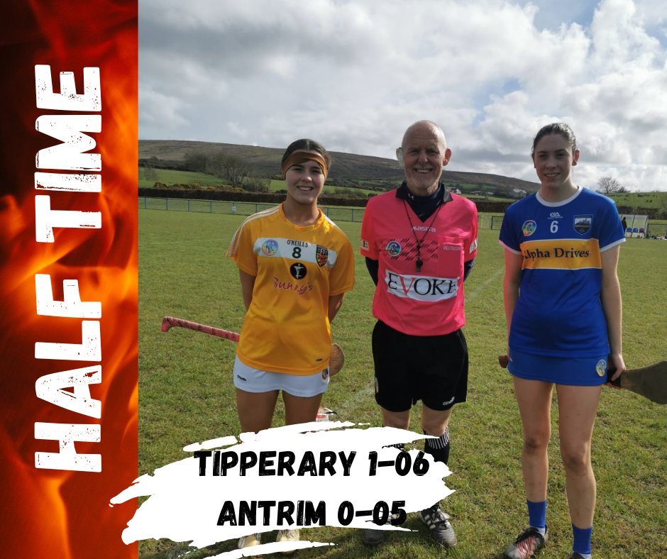 🔵🟡 @ElectricIreland #thisismajor First half scorers Danielle Ryan 0-03 Caoimhe Stakelum 0-02 Lucy Heffernan 0-01 Elana McGrath 1-0