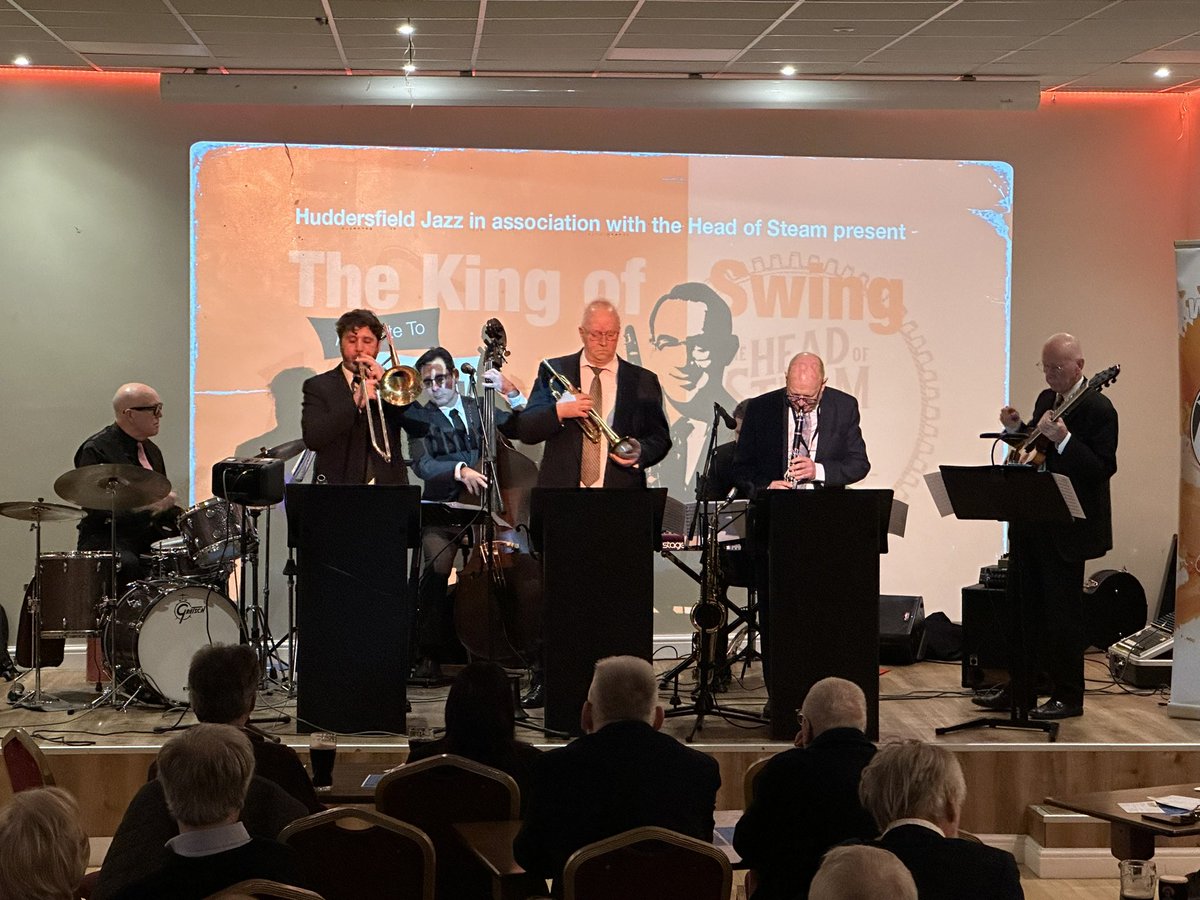 huddjazz's tweet photo. Absolutely fabulous turnout for the first of our gigs as part of our Spring &amp; Summer programme.  Plenty of people enjoying the music of #bennygoodman 

#LiveJazz #livemusic #jazz #huddersfield #huddjazz #localevents @followers https://t.co/6ud9S0nHcE