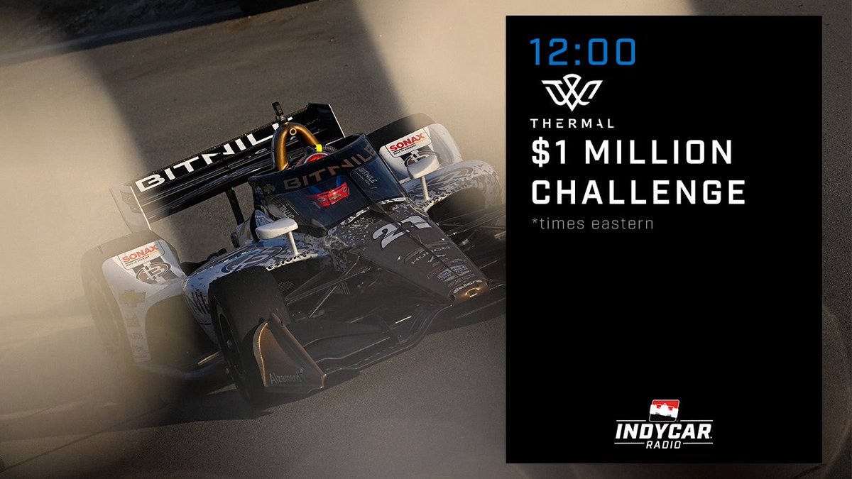 The heat is on! Follow every lap with us today @ThermalClub #INDYCAR #ThermalChallenge