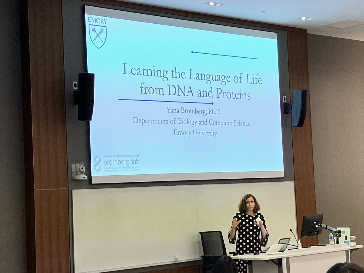 Yana is presenting. #MCBIOS2024 <a href="/EmoryAIHumanity/">Emory University | AI.Humanity</a> <a href="/y_bromberg/">Yana Bromberg</a>