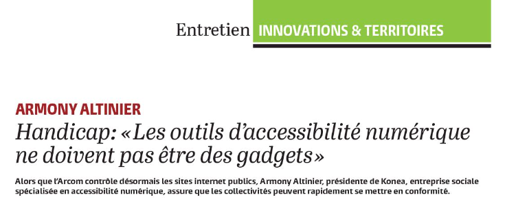 A lire dans @Lagazettefr, un article sur l' #accessibiliténumérique. La #mutualisation que nous portons sur les territoires est une solution pour accompagner les #collterr Comment ? En mutualisant la compétence comme nous le faisons déjà sur d'autres sujets comme :