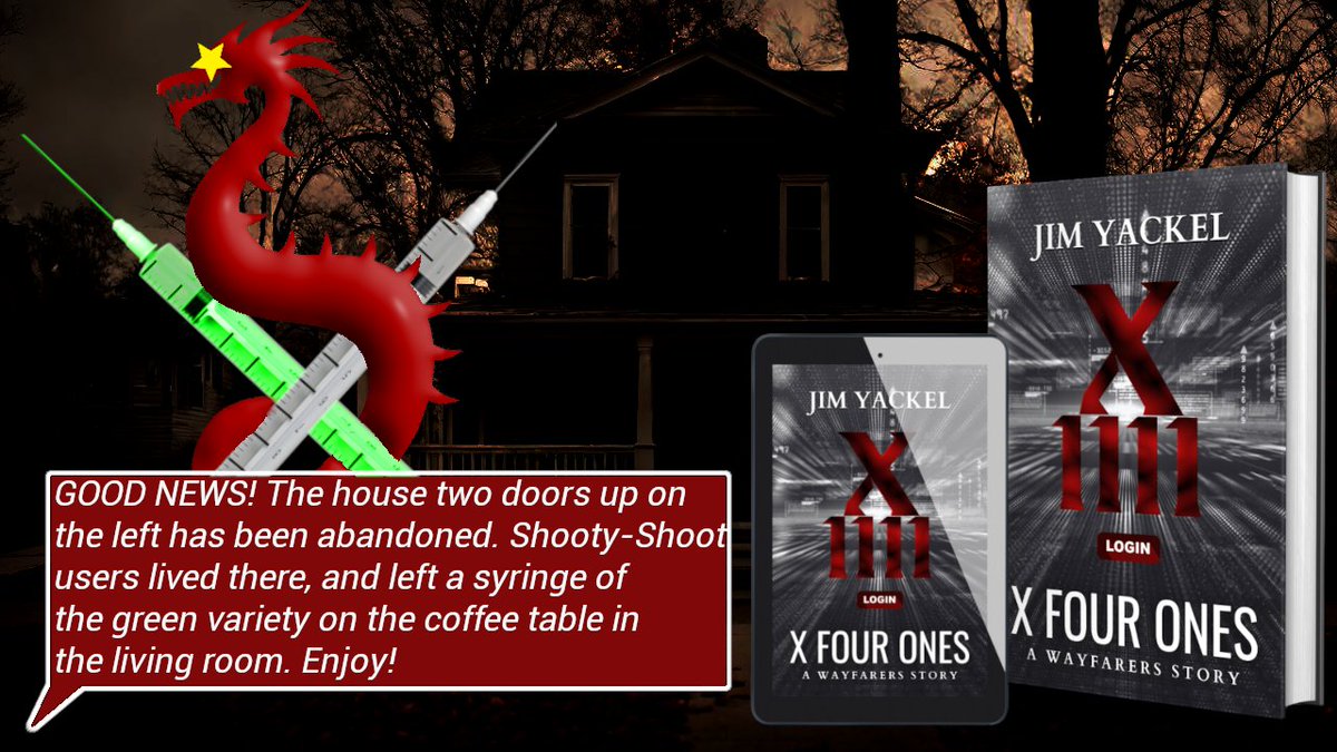 The man needs a fix. X Four Ones guides him to it. How does it turn out for the man? 'X Four Ones: A Wayfarers Story' in #Kindle and print: amazon.com/dp/B0CYTZ6MR5 #Suspense #Fiction #Romance #EndTimes #Paranormal #Tech #BookX #BookBoost #IARTG