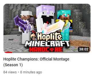 speedsilverr's tweet photo. The montage for the creator event is now up on the Hoplite YouTube channel!

This was a huge passion project for me, prepare yourselves for every notable minecraft pvp song combined with an insane event :) https://t.co/G6ZJXOHx7C