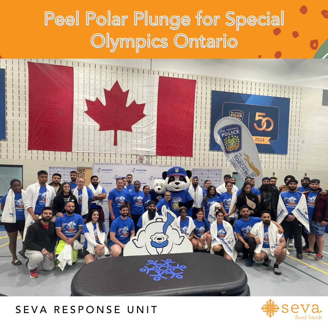 Yesterday, our Seva Food Bank Response Unit fearlessly took the plunge into icy waters, all for a worthy cause! ❄️ A massive thank you to the amazing support from Special Olympics Ontario and Torch Run Ontario. Together, we’re making waves of change! 💪 #PolarPlunge