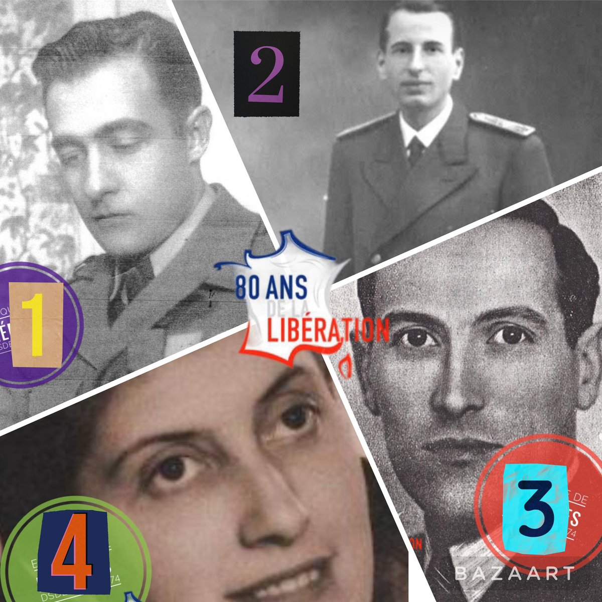 🎯Jeu : Les grandes figures de la RESISTANCE  en Hte-Savoie <a href="/Mission80ans/">Mission Libération</a> 

👉Les 4 premiers portraits présentés dans le fil <a href="/DSDEN74Memoires/">HIST🅾️IRE &Ⓜ️émoires & Citoyenneté - DSDEN 74</a> 

💠Les reconnaissez-vous ?
💠Identités et professions ? 

À vous lire !