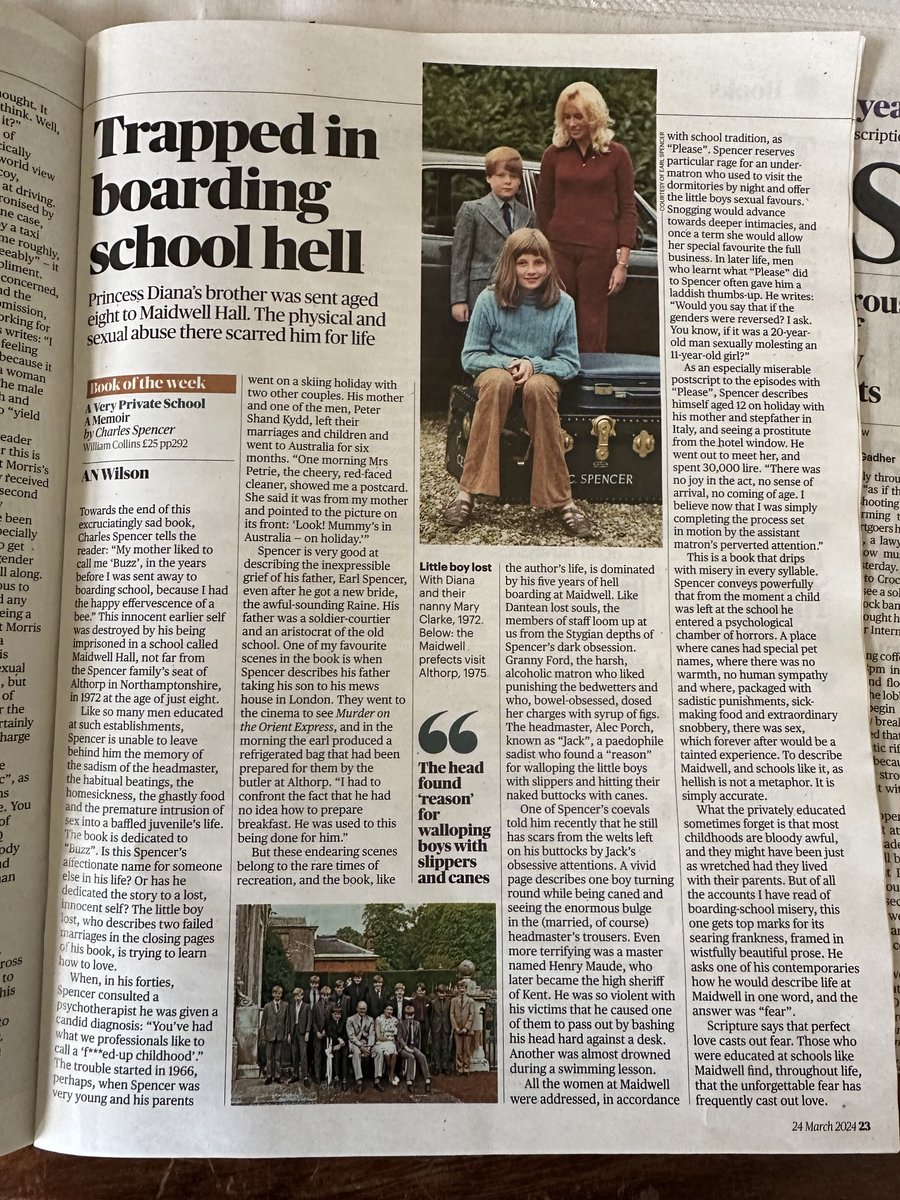 Review of A Very Private School in today’s Sunday Times: “…of all the accounts I have read of boarding-school misery, this one gets top marks for its searing frankness, framed in wistfully beautiful prose.” Too generous - but I will take it, with enormous gratitude!
