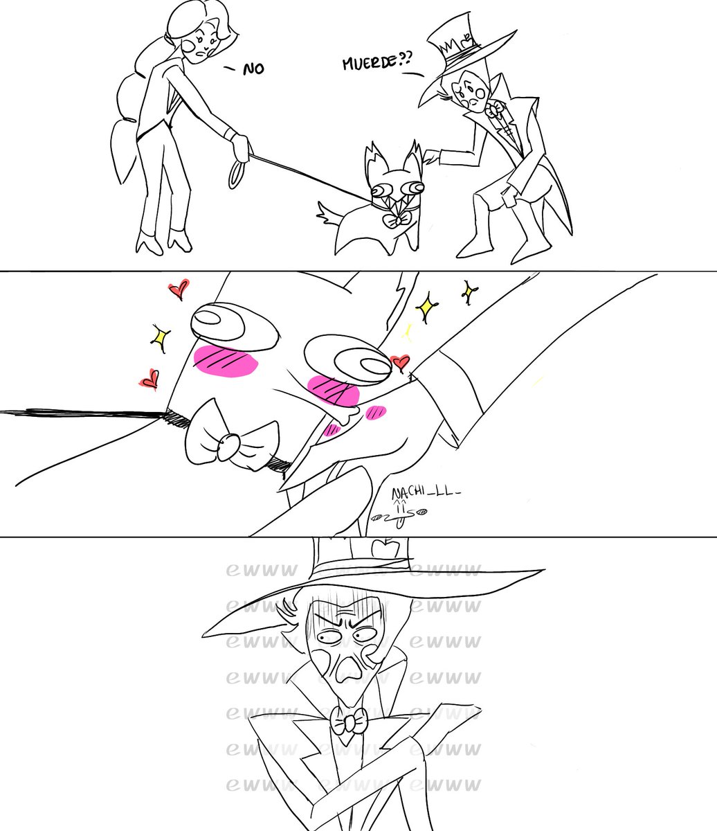 Nachi_LL_'s tweet photo. jaksjaja 😭😭 #HazbinHotel #CursedCatAlastor https://t.co/hEwrxpRfJ1
