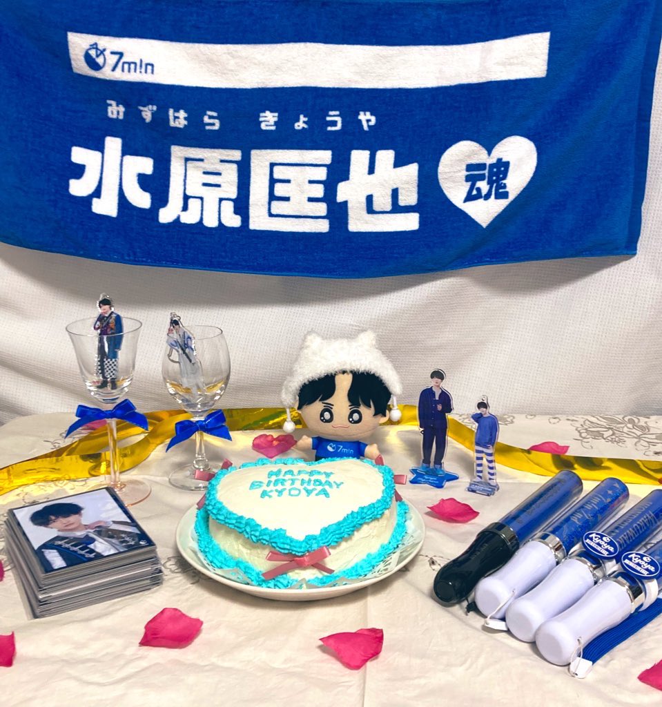 akichan_0703's tweet photo. @7min_kyoya 
💙🎀𝓗𝓪𝓹𝓹𝔂 𝓑𝓲𝓻𝓽𝓱𝓭𝓪𝔂🎀💙

匡也くん23歳のお誕生日おめでとう～🥹🥂✨
いつも数えきれないぐらいの幸せを匡也くんから貰っています‼︎
匡也くんは私の中のヒーローです🥹💞
23歳も沢山の人に愛される匡也くんが、笑顔溢れる素敵な1年になりますように🫧

#水原Lv23 https://t.co/tmM6WOmnuG