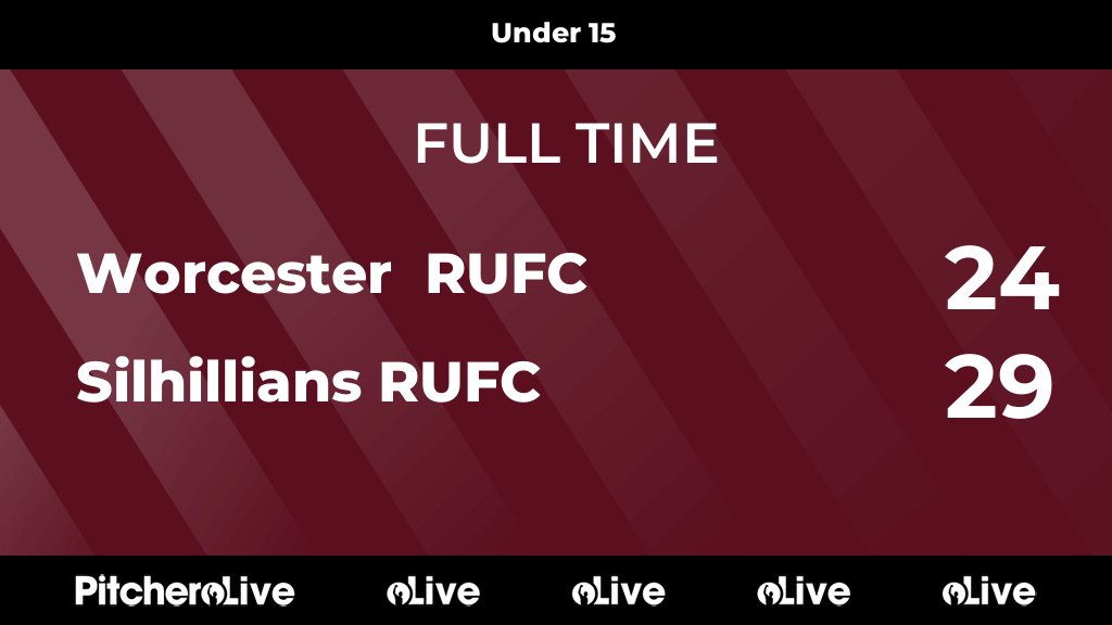 FULL TIME: Worcester  RUFC 24 - 29 Silhillians RUFC
#WORSIL #Pitchero
silhillians.com/teams/6195/mat…