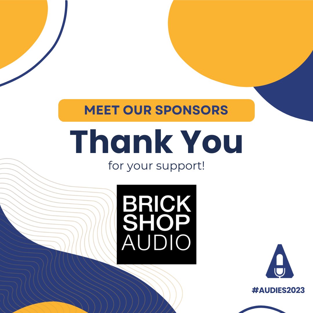 We're thrilled to introduce one of our gold sponsors, Brick Shop Audio, a renowned studio in NYC specializing in audiobook and podcast production. With over 12 years of experience, they bring top-notch talent and expertise to every project. #loveaudiobooks @BrickShopAudio