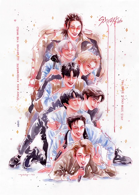 HAPPY 6TH ANNIVERSARY MY SKZ!! STAYs For Eternity With SKZ#끝나지_않을_스키즈의_6주년#Youtiful6YearsOfSKZ#StrayKids6thAnniversary#straykidsfanart 