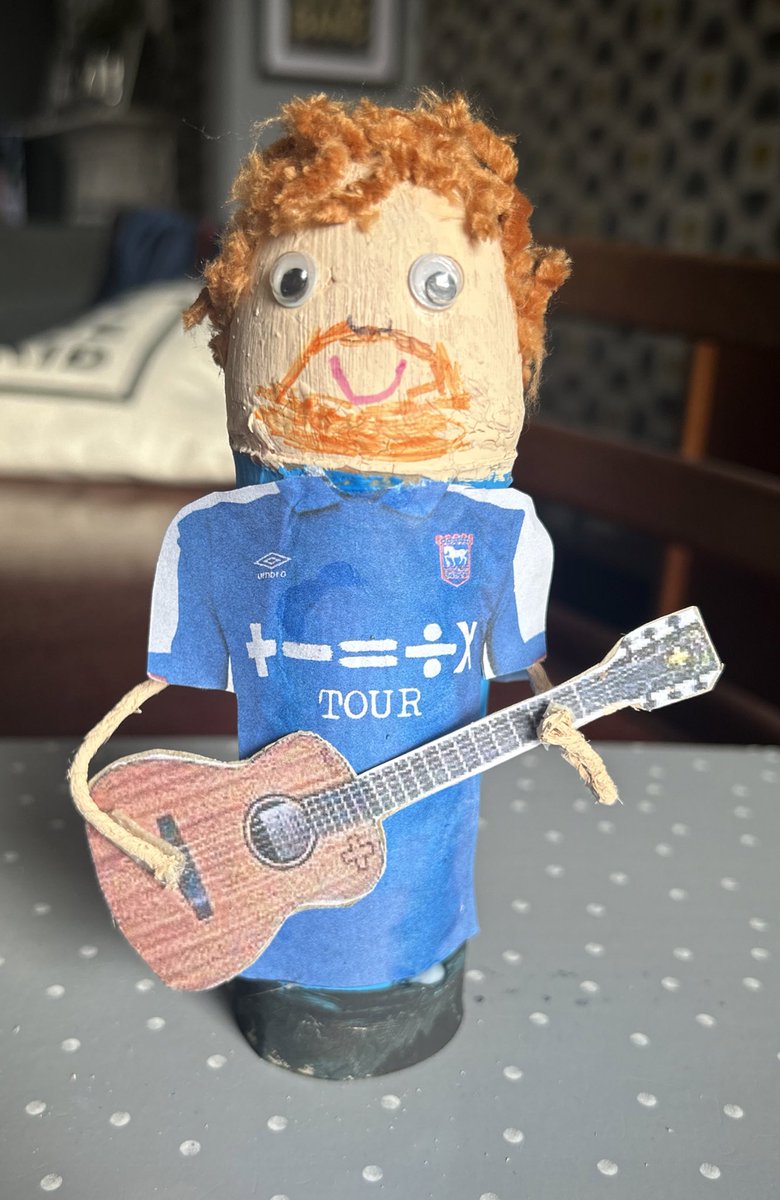KerryPickess's tweet photo. Sonny’s Easter egg competition entry … #eggsheeran #itfc #ipswichtown #edsheeran #tractorboy https://t.co/Wx1Bttbe8o
