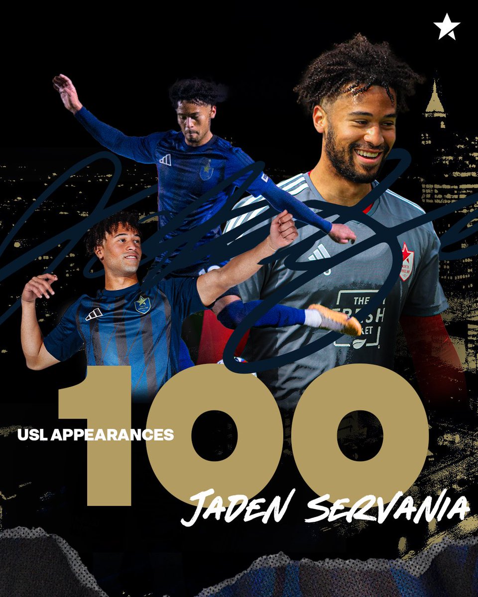 North Carolina FC (@northcarolinafc) on Twitter photo Welcome to the 💯 club!
Congrats to <a href="/JadenServania/">Jaden Servania</a> on his 100th USL appearance last night! Here’s to many more🥂
#LevelUp Welcome to the 💯 club!
Congrats to <a href="/JadenServania/">Jaden Servania</a> on his 100th USL appearance last night! Here’s to many more🥂
#LevelUp