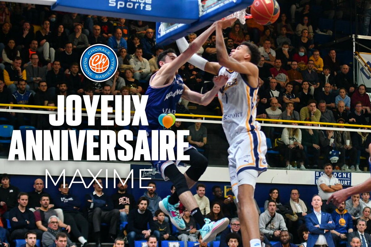 Joyeux anniversaire Maxime 🎉🎈
2️⃣9️⃣ bougies aujourd'hui pour notre Choralien !

📸 Petit souvenir de ce dunk magistral sur <a href="/wemby/">Wemby</a> signée <a href="/olivierfusy/">OF-Y ⭐⭐</a> 😍

#ChoraleNation | <a href="/RoosMaxime/">Maxime Roos</a>