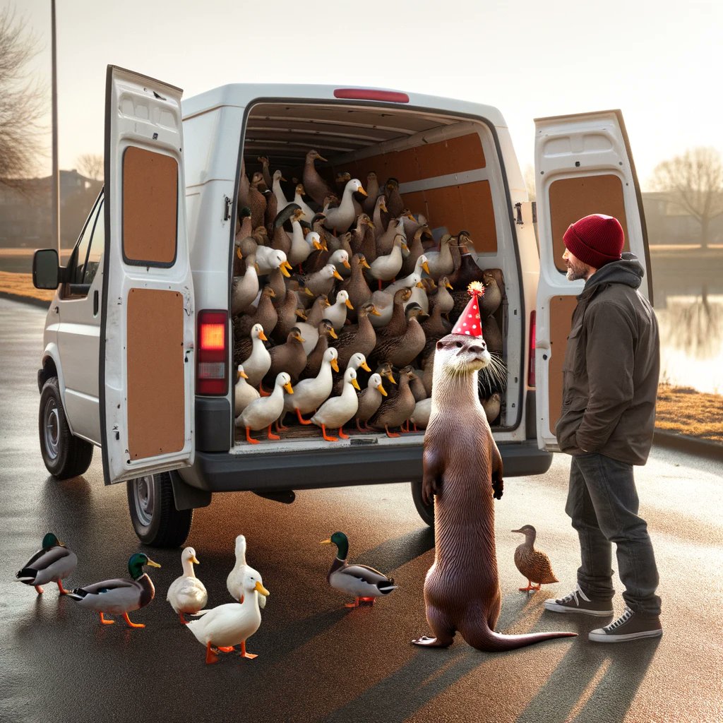 PartyOtter69's tweet photo. @gullyvuhr you can take the ducks but leave me the fuck alone
$OTR #SolanaMemecoin #memecoin #sol #duckmolester #savetheducks #coolvan https://t.co/yTO5od17UR
