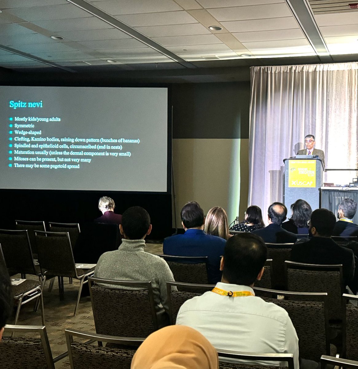 PakAmPathSoc's tweet image. The PAPS Companion Society Dermpath Expert Panel Session starts with @hafeezdiwan presenting "Updates on Melanocytic Lesions"

#PAKPATH #USCAP2024