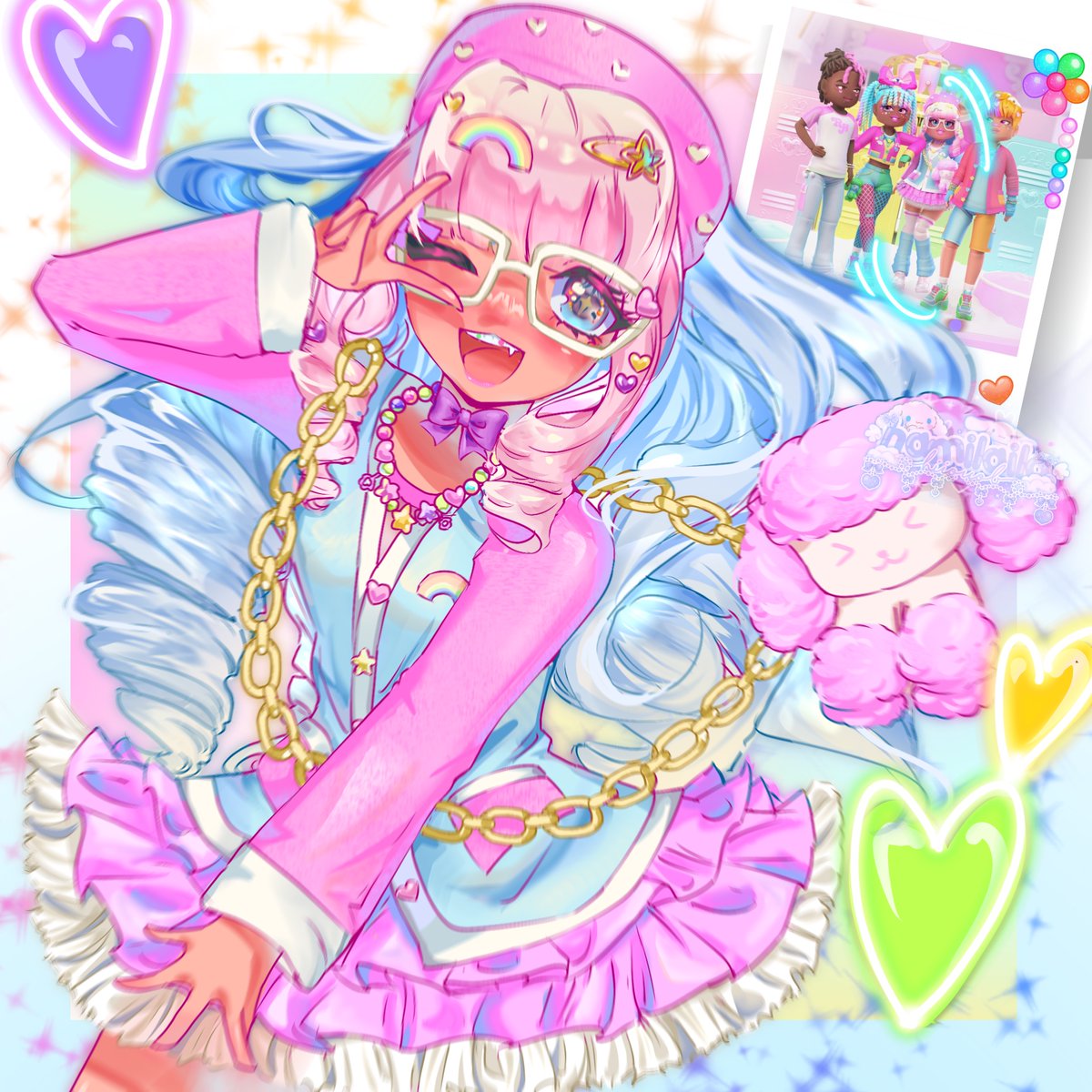 ✨✨💗Starlight shimmering 💗✨✨ #royalehighart #royalehigh